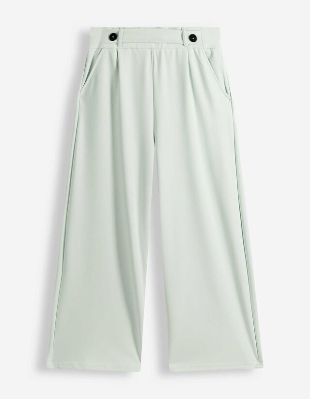 Saliegroene culotte met elastische band van Takko €17,99 – Gea Kramer Groningen