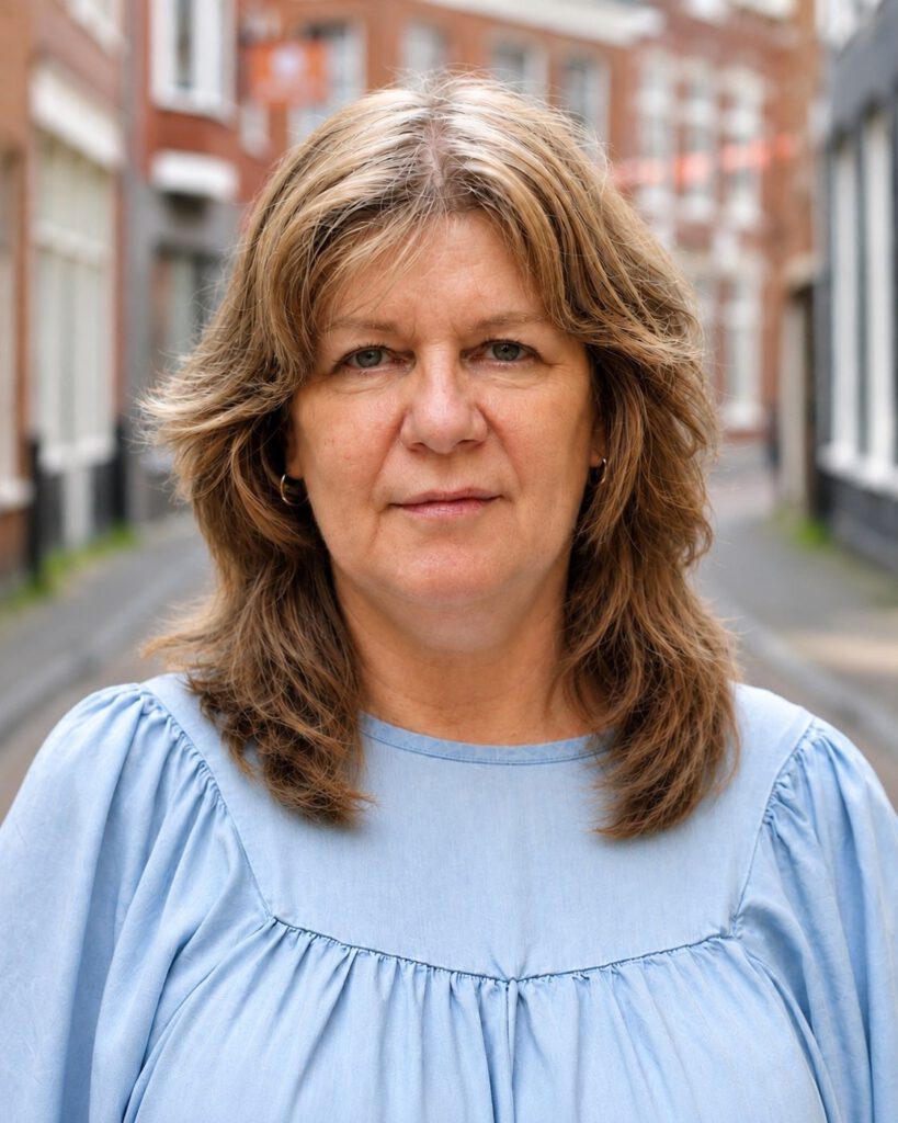 Gea Kramer in de Groninger binnenstad, over kinderbijslag op het inschrijfadres